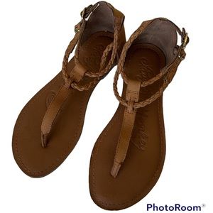 Naughty Monkey brown summer sandals. Size 6.